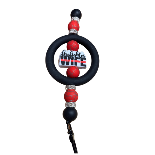 Firefighter Rearview Mirror Car Charm