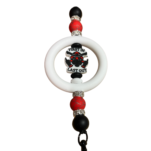 Firefighter Rearview Mirror Car Charm